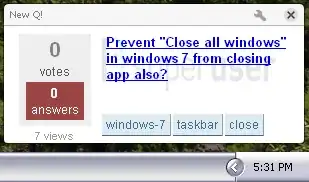 A new question notification in Chrome 6 in Windows XP