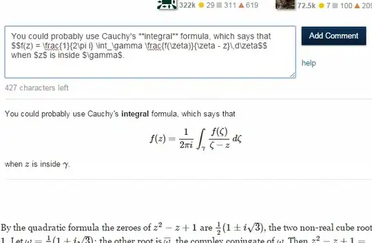 screenshot showing new preview below comment entry textbox