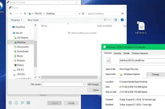 ISO disk image not showing