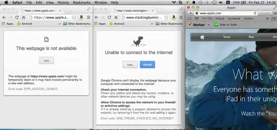 Browsing www.apple.co.jp chrome and safari