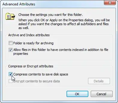 Compress contents to save disk space