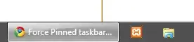 Taskbar element, unlabeled
