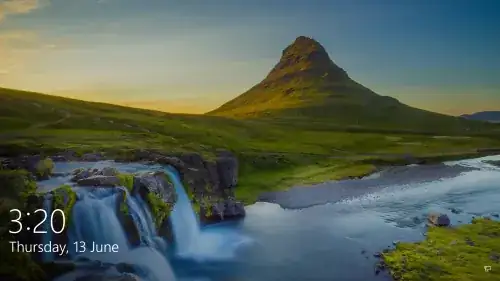 Lock Screen Image now showing