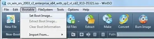 WinISO - Set Boot Image