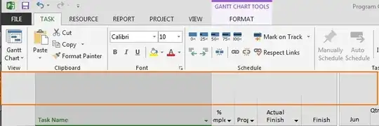 Project 2013 whitespace fail