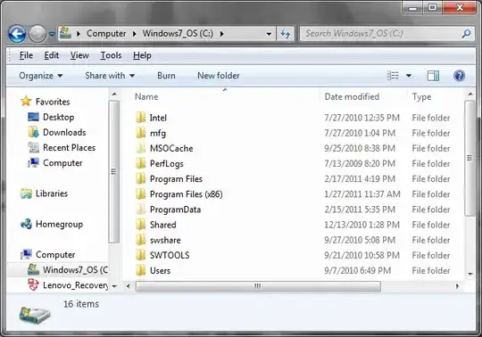 screen shot of example