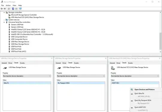 Bus reported device description