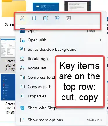 Copy an item