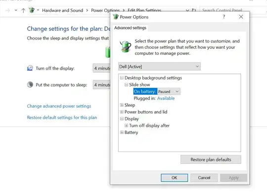 No Enable adaptive brightness setting