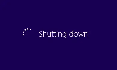 shutting down