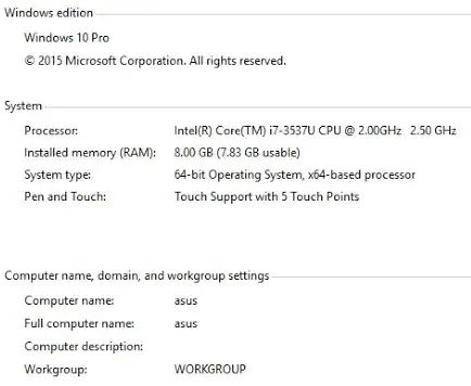 system infor screenshot