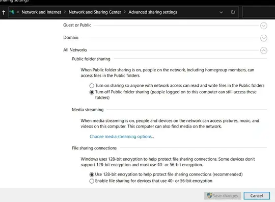 control panel screenshot