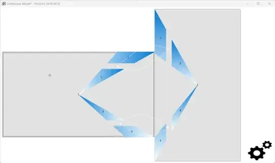 Example of an advanced mouse transition configuration
