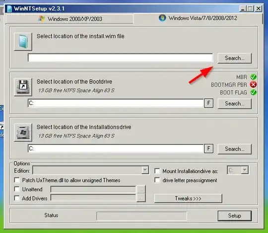 WinNTSetup screenshot