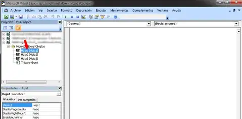 Double click on Sheet