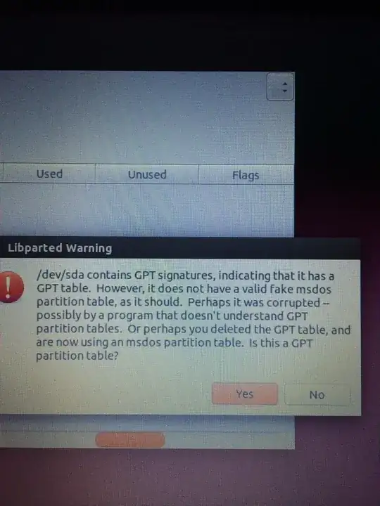 gparted warning screenshot