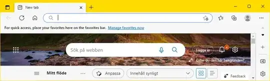 Microsoft Edge started automatically.