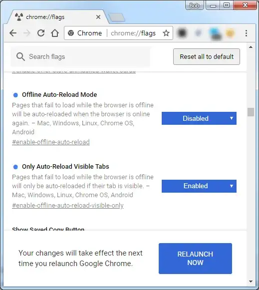 Chrome flags - Auto-Reload