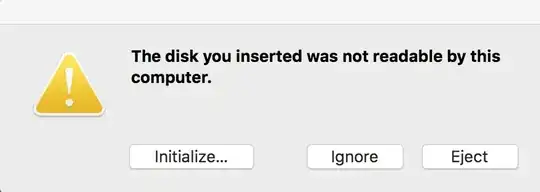 Message on plugging in HDD with SATA cable