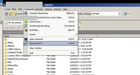Commands -> (Open in PuTTy)