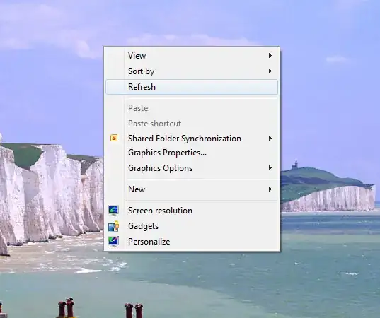 example context menu