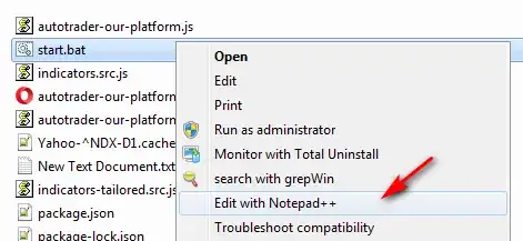 notepad++ separate window right click 