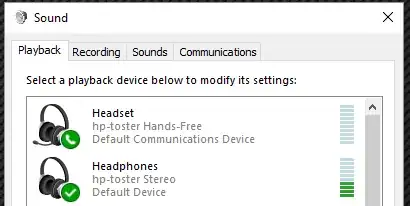 Playback Audio devices