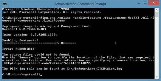 Error: 0x800f081f the source files could not be found 
