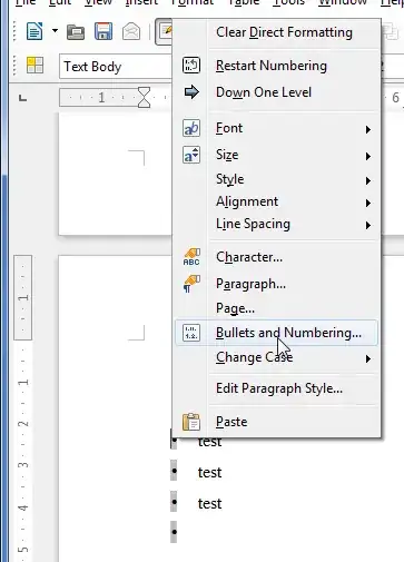 Change specific bullet formatting