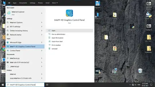 Intel hd graphics control panel