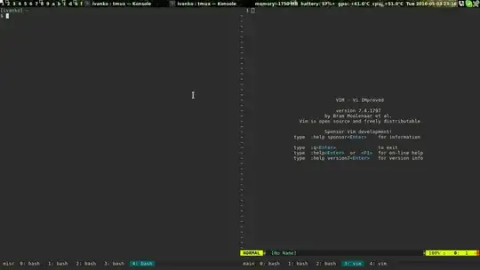 two sessions/windows side by side