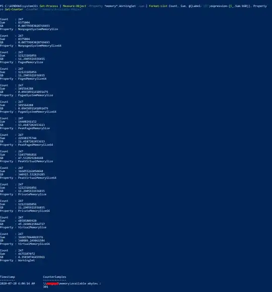 Screenshot of result