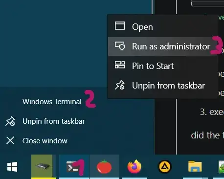 how to open the terminal with admin rights