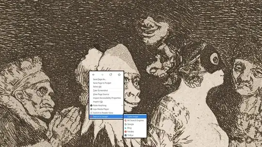 Context menu with Open Image