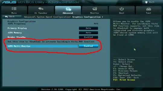 Screenshot of Bios page