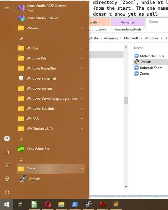 Testlink shown because of different EXE-path
