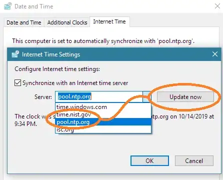 Set Windows time server