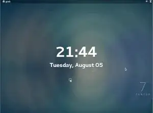 Animation of swiping the lock screen away