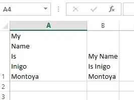 In-cell line breaks in Excel