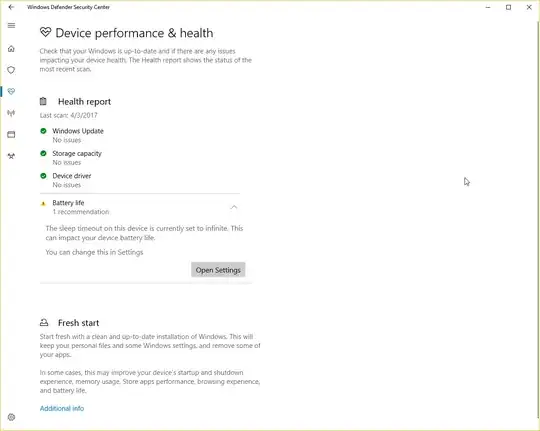 Windows Defender Security Center