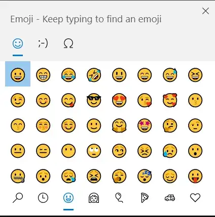 Emojis on Windows