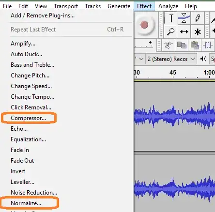 Audacity effects
