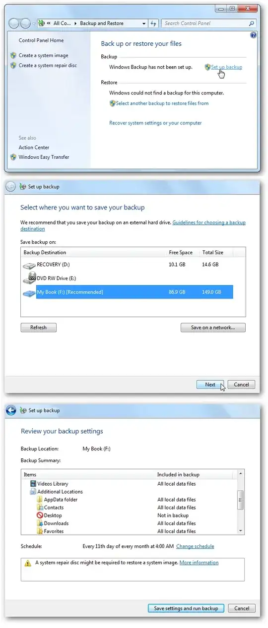 Backup and Restore Center