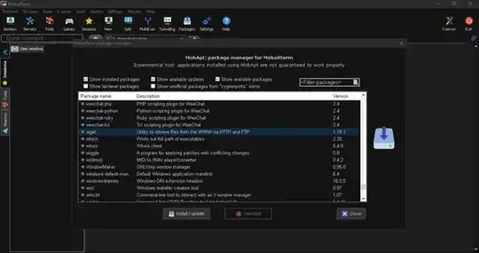 MobApt package manager for MobaXterm