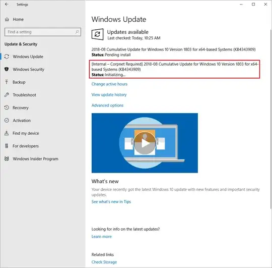 windows update stuck