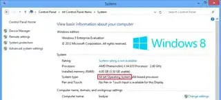Windows 8 System Information