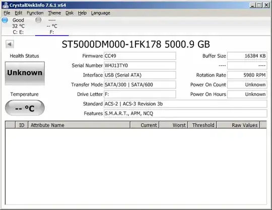 Screenshot of smart data