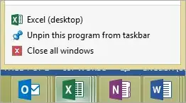 Excel - context menu