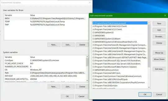 New environment variable editor in Windows 10 update