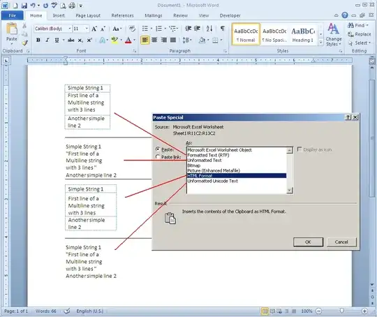 Paste Special Options